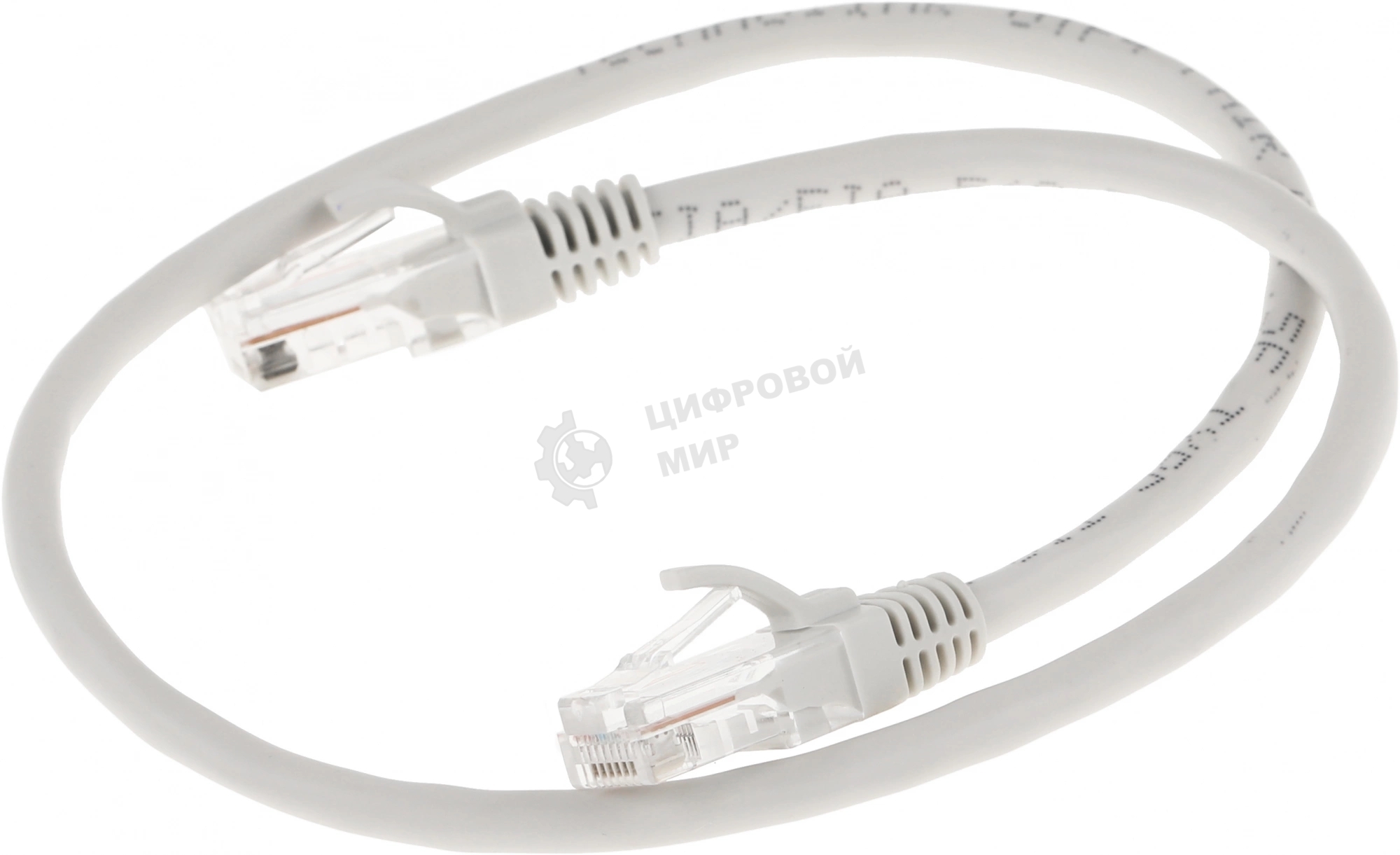 Патч-корд 5-970 0.5 1G UTP 4 пары cat.5e CCA molded 0.5м серый RJ-45 (m)-RJ-45 (m)