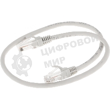 Патч-корд 5-970 0.5 1G UTP 4 пары cat.5e CCA molded 0.5м серый RJ-45 (m)-RJ-45 (m)