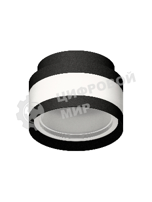 Корпус светильника C8420 SBK/CL черный песок/прозрачный D110*H70mm GX53