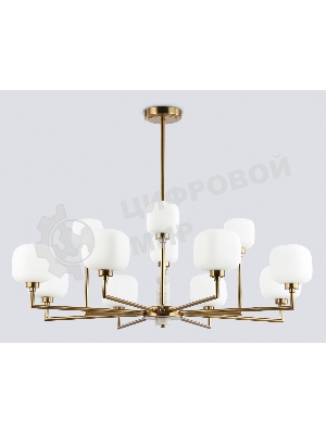 Люстра Ambrella light LH53019/12 BS/FR латунь/белый матовый G9*12 max 40W D910*680