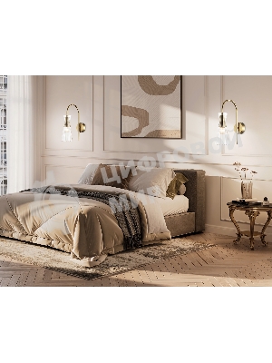 Настенный светильник Ambrella light LH55705 BS/CL латунь/прозрачный E14 max 40W 220*90*300