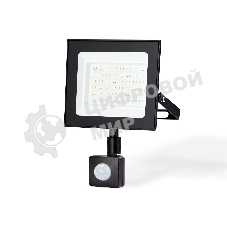 Прожектор светодиодный с датчиком движения Ambrella light ST8115 BK черный IP65 LED 6500K 50W 160*134*28