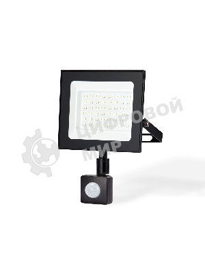 Прожектор светодиодный с датчиком движения Ambrella light ST8115 BK черный IP65 LED 6500K 50W 160*134*28