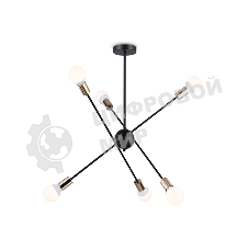 Светильник Ambrella light TR80435/6 BK/GD черный/золото E27/6 max 60W D950*730