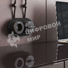 Выключатель на 4 положения двухклавишный Vintage (мокко матовый/хром) W5822052