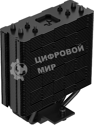 Кулер для процессора DEEPCOOL AG400 BK ARGb черный, 120 мм, алюминий/медь, 2000 об/мин, 31.6 дБ, 4 pin, 220 Вт, 150 мм