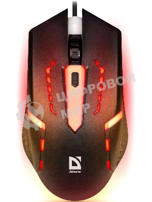 Мышь проводная Defender Flash MB-600L черный, 1200 dpi, USB, кнопки - 4