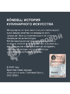 Сковорода с крышкой Rondell RDA-874 28 см