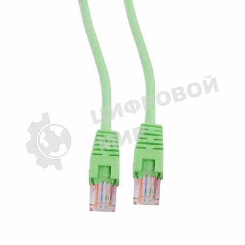 Патч-корд UTP Cablexpert cat.5e, 5м, литой, многожильный зеленый