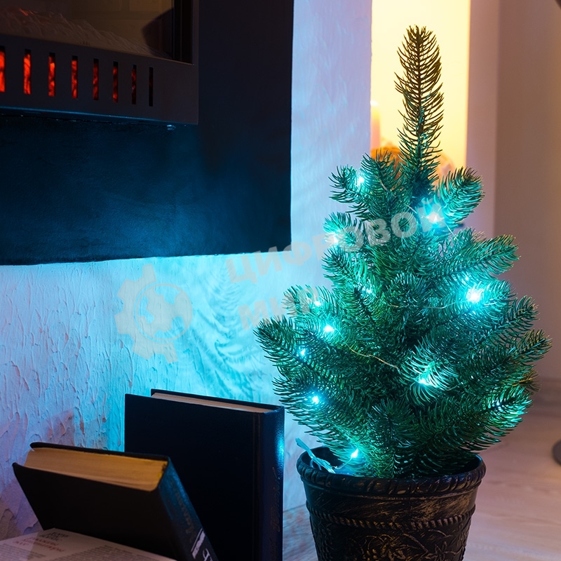 Елочка Neon-night 45 см в пластиковом горшке, Литая