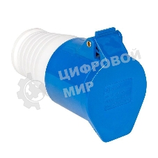 Розетка кабельная 16А 220В 2P+РЕ IP44 (213) EKF ps-213-16-220