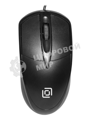 Мышь проводная Oklick 125M черный, 1200 dpi, USB, кнопки - 3