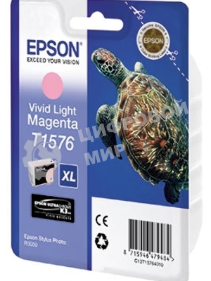 Картридж струйный Epson C13T15764010 светло-пурпурный для Epson St Ph R3000 (850стр.)