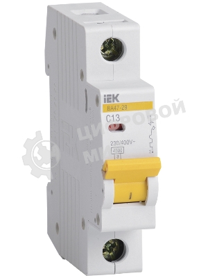 Выключатель автоматический модульный 1п C 13А 4.5кА ВА47-29 IEK MVA20-1-013-C