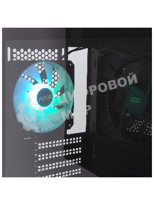 Компьютерный корпус Hiper DCB черный без БП ATX 1x120mm 1x140mm 1xUSB2.0 1xUSB3.0 audio bott PSU