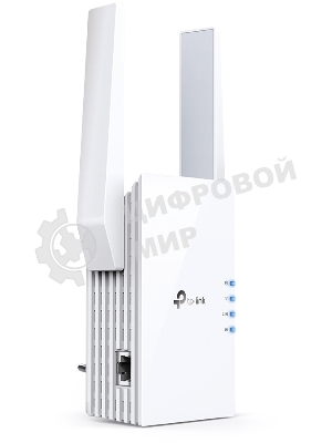 Усилитель TP-Link Wi-Fi AX1800 dual band wi-fi range extender, 1201Mbps at 5G and 574Mbps at 2.4G, support 802.11AX/WiFi6, 2 external antennas, 1 Gigabit port