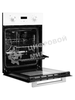 Духовой шкаф электрический Monsher MOE 4592 Blanc ширина 45 см, High-Tech, 50 л, гидролизная очистка, 9 режимов, белый