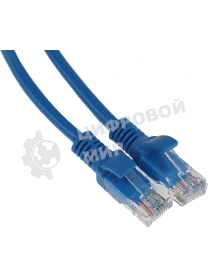 Патч-корд Premier PP12-3M/B 1000Gbит/с UTP 4 пары cat.5E CCA molded 3м синий RJ-45 (m)-RJ-45 (m)
