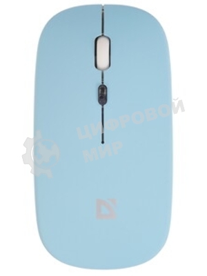 Мышь беспроводная Defender Coda MB-261 голубой, 1600 dpi, радиоканал, Bluetooth, USB, кнопки - 4
