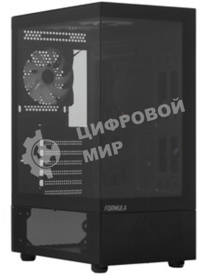 Компьютерный корпус MiniTower AeroCool/Formula Crystal Z1CM PLUS AR black (mATX, без БП, USB Type-A+USB Type-C) (Crystal Z1CM Plus Black AR)