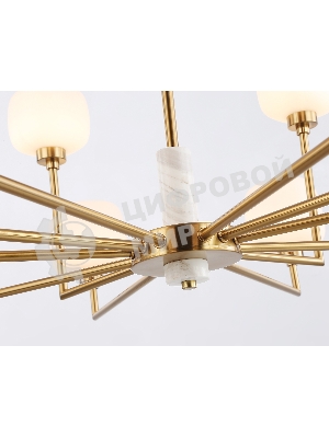 Люстра Ambrella light LH53019/12 BS/FR латунь/белый матовый G9*12 max 40W D910*680