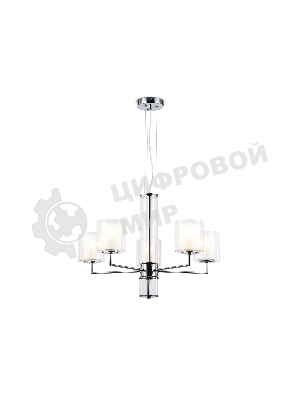 Люстра Ambrella light LH56001/5 СH/FR хром/белый матовый E14*5 max 40W D640*1260