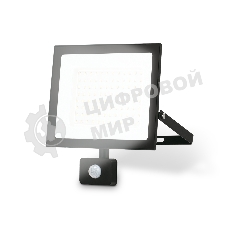 Прожектор светодиодный с датчиком движения Ambrella light ST8118 BK черный IP65 LED 6500K 100W 208*178*31