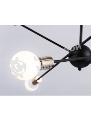 Светильник Ambrella light TR80435/6 BK/GD черный/золото E27/6 max 60W D950*730