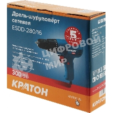 Дрель-шурповерт сетевая Кратон ESDD-280/16 3 02 01 028