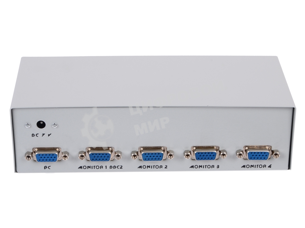 Разветвитель GVS124 Разветвитель сигнала VGA на 4 монитора (Gembird/Cablexpert)