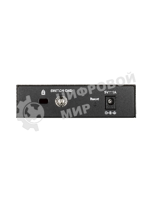 Коммутатор D-Link DGS-1100-05V2/A1A, L2 Smart Switch with 5 10/100/1000Base-T ports.8K Mac address, 802.3x Flow Control, Port Trunking, Port Mirroring, IGMP Snooping, 32 of 802.1Q VLAN, VID range 1-4094, Loopba