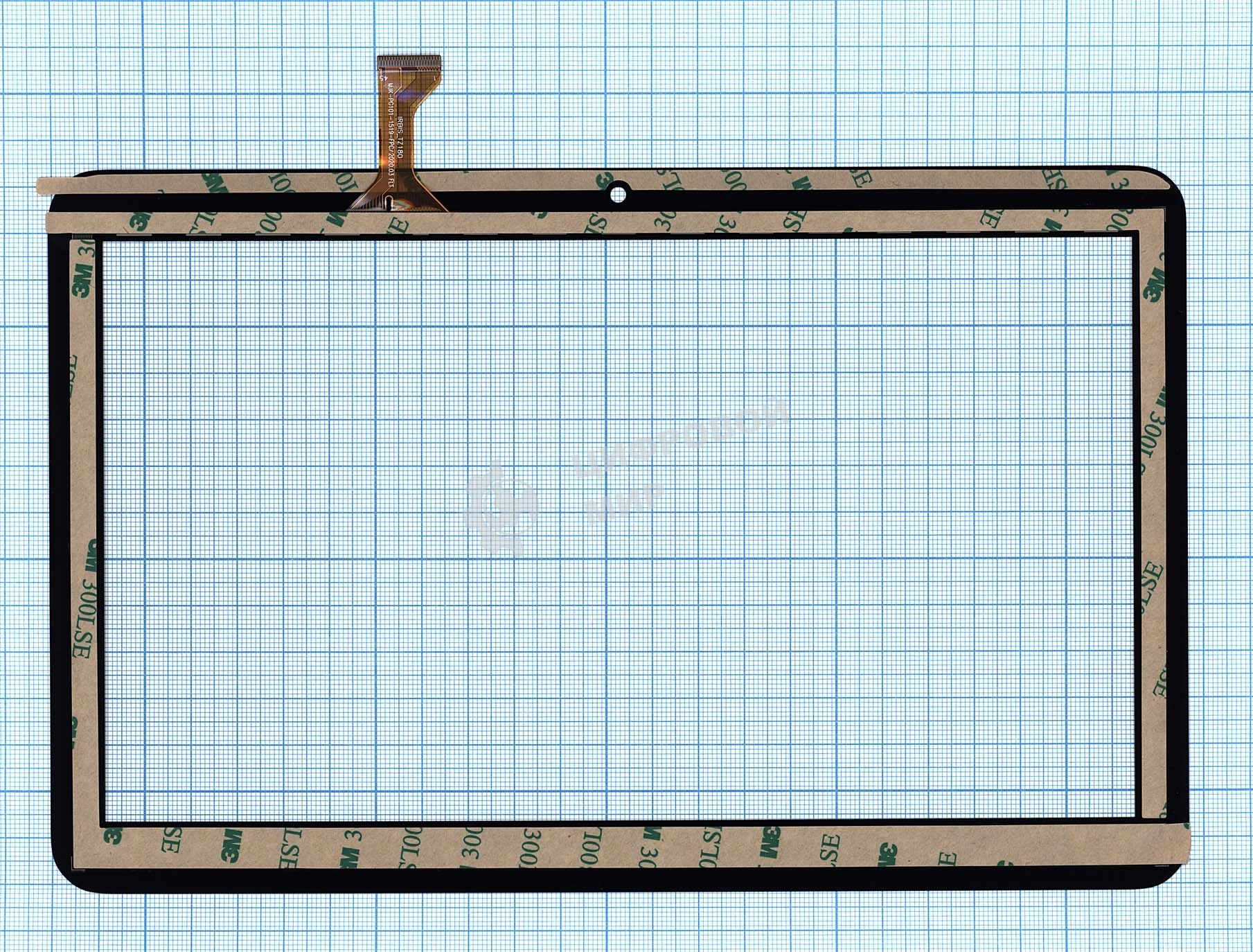 Сенсорное стекло (тачскрин) MJK-PG101-1519-FPC. черное