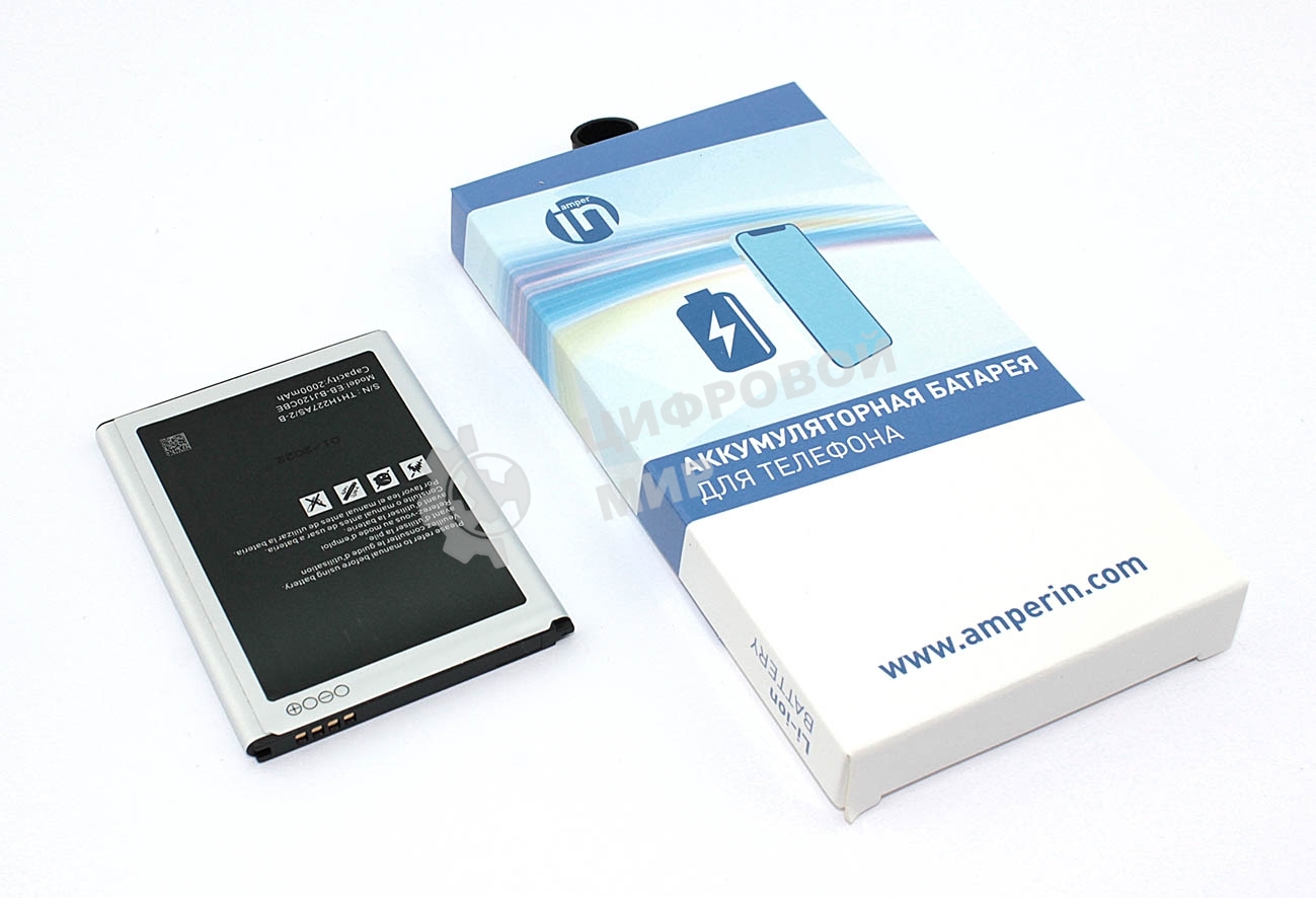 Аккумуляторная батарея Amperin для Samsung Galaxy J1 SM-J120F (EB-BJ120BBE) 1800mAh