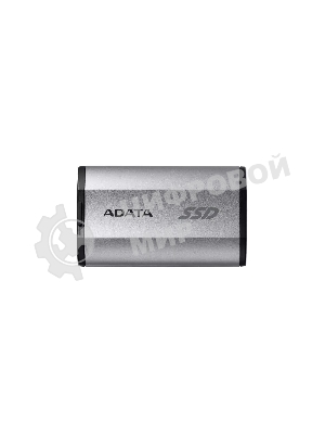 Внешний SSD ADATA SD810, 4Tb, USB 3.2 Gen 2x2 Type-C, R/W 2000/2000, серебристый