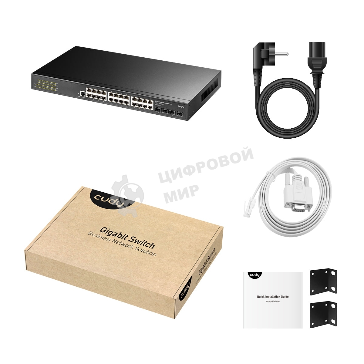 Коммутатор Cudy GS2024S2 (L2) 24x1 Гбит/с 4SFP управляемый