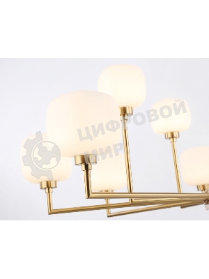 Люстра Ambrella light LH53019/12 BS/FR латунь/белый матовый G9*12 max 40W D910*680