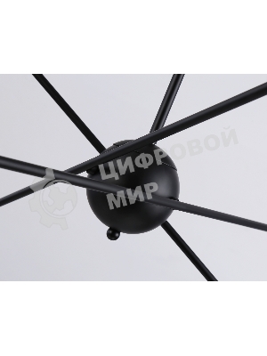 Светильник Ambrella light TR80435/6 BK/GD черный/золото E27/6 max 60W D950*730