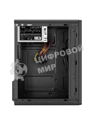 Корпус ExeGate BAA-503-UNS350, Mini-Tower, чёрный, 1 x 80/90 мм, БП 350 Вт
