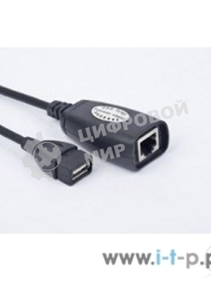 Кабель Gembird USB 2.0 удлинительный AM/AF/RJ45Fx2 по витой паре