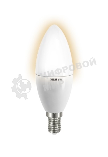 Лампа cветодиодная Gauss LED Elementary Candle 6W E14 2700K Арт. LD 33116