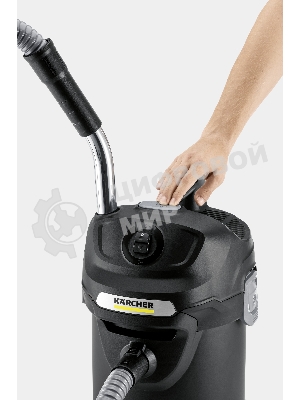Пылесос Karcher AD 4 PREMIUM желтый/черный, 150/600 Вт, уборка сухая, пылесборник контейнер 17 л