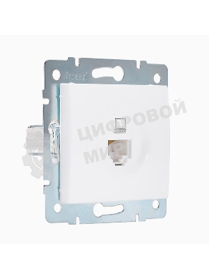 Механизм розетки компьютерн. 1-м СП KARINA RJ45 белый LEZARD 707-0288-139