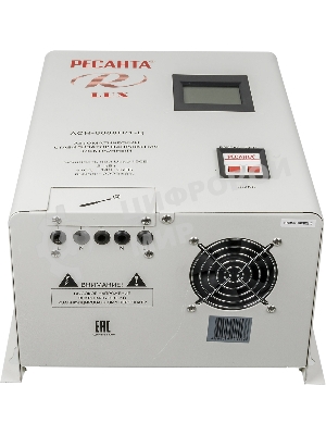 Стабилизатор напряжения Ресанта АСН-8 000 Н/1-Ц 63/6/17 Стабилизатор Lux 220В±8%, Габ. 305х190х360, Вес 15кг
