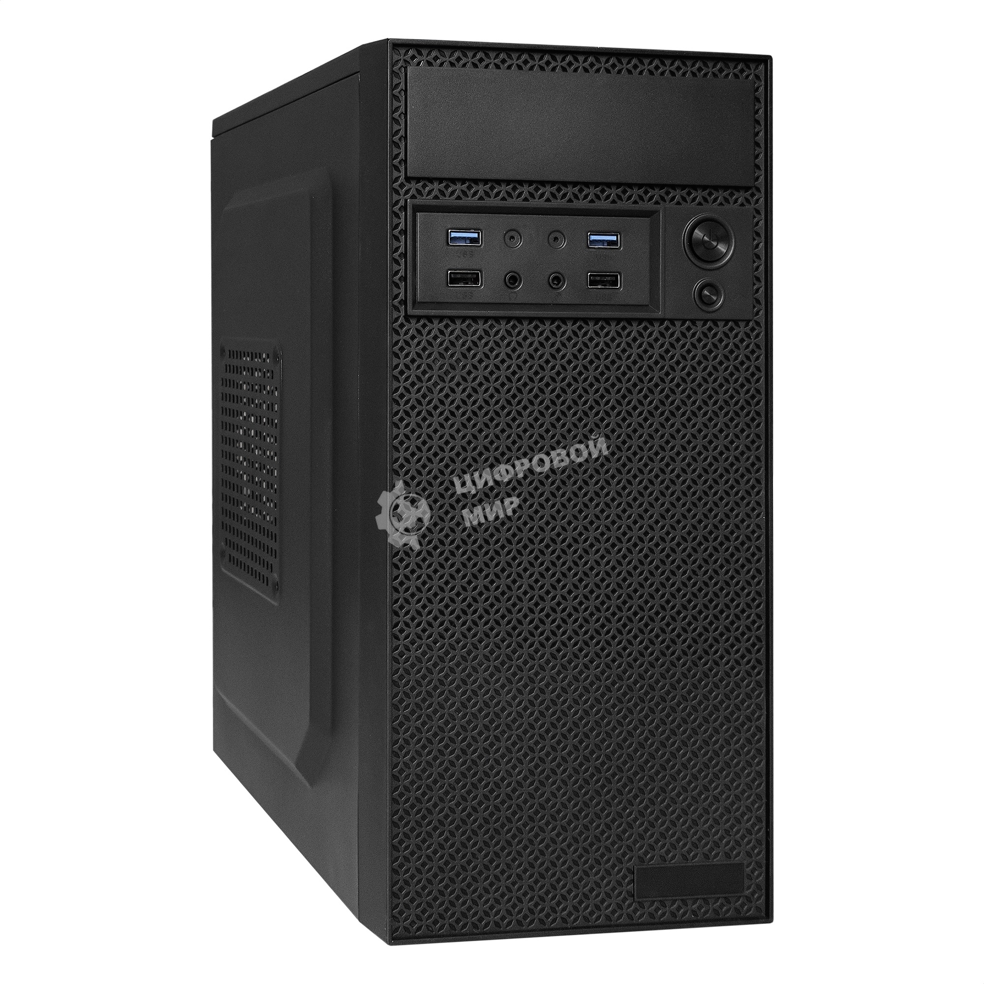 Компьютерный корпус Minitower ExeGate EX291271RUS BAA-109U2 (mATX, без БП, 2*USB+2*USB 3.0, аудио, черный)