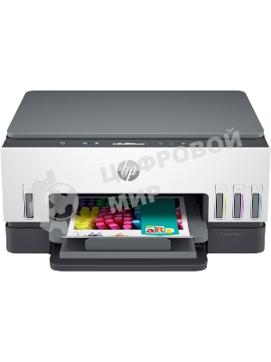 МФУ струйное HP Smart Tank 670, A4, цветной, печ. до 12 стр/мин., 4800x1200 dpi (печ.), 1200x1200 dpi (скан.), Bluetooth, USB Type-A, Wi-Fi