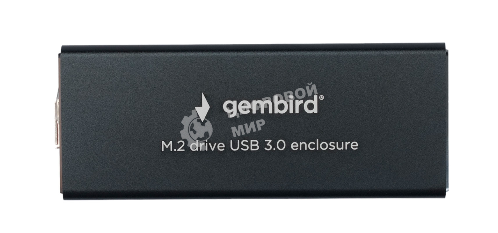 Внешний корпус Gembird EEM2-SATA-1 USB 3.0 для M2 SATA порт MicroB, металл, черный