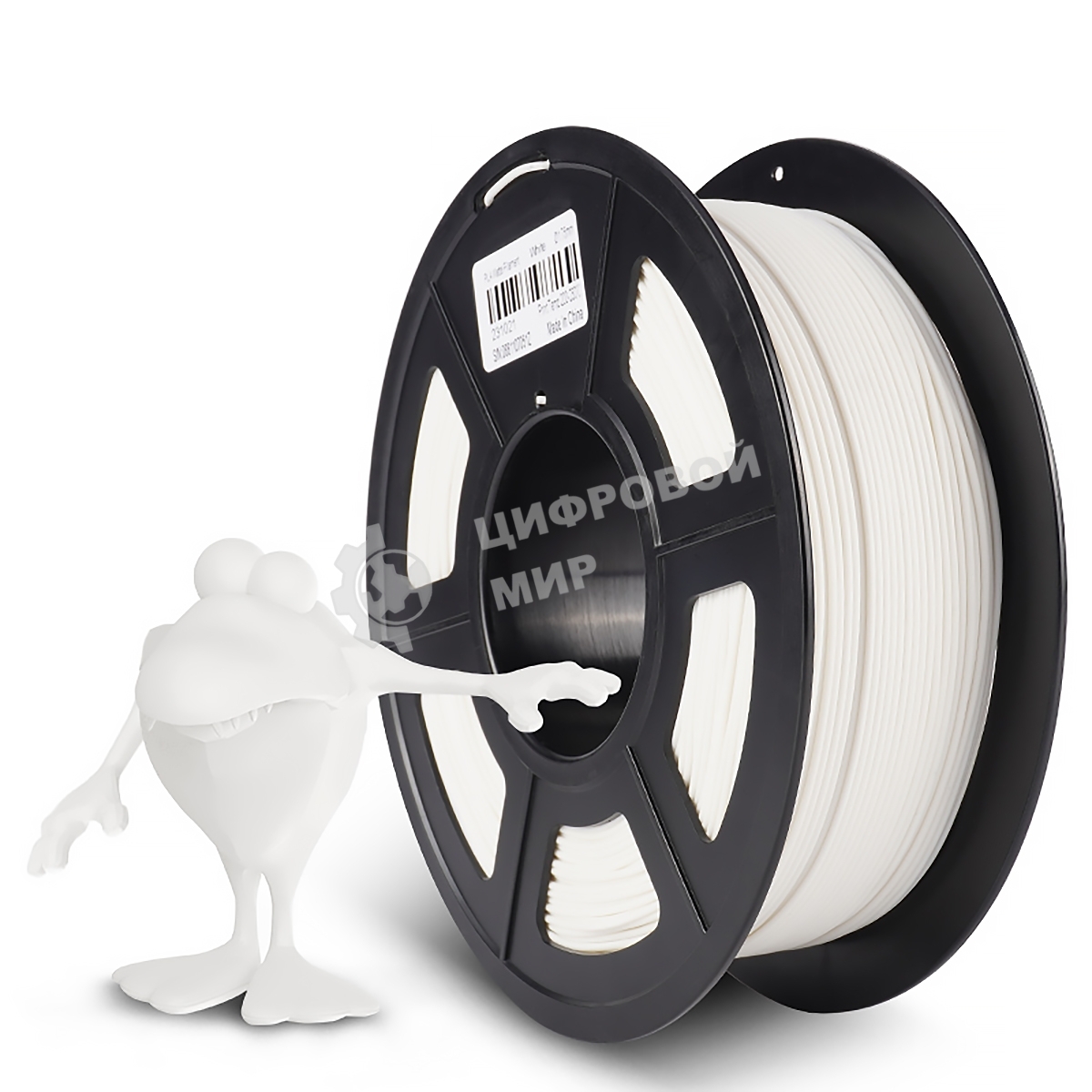 Филамент NVPrint PLA Matte White для 3D печати диаметр 1.75мм длина 330 метров масса 1 кг