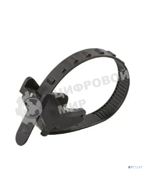 Подвес для крепления кабеля к тросу Rexant 160 х 12 мм, черный (упак. 100 шт)