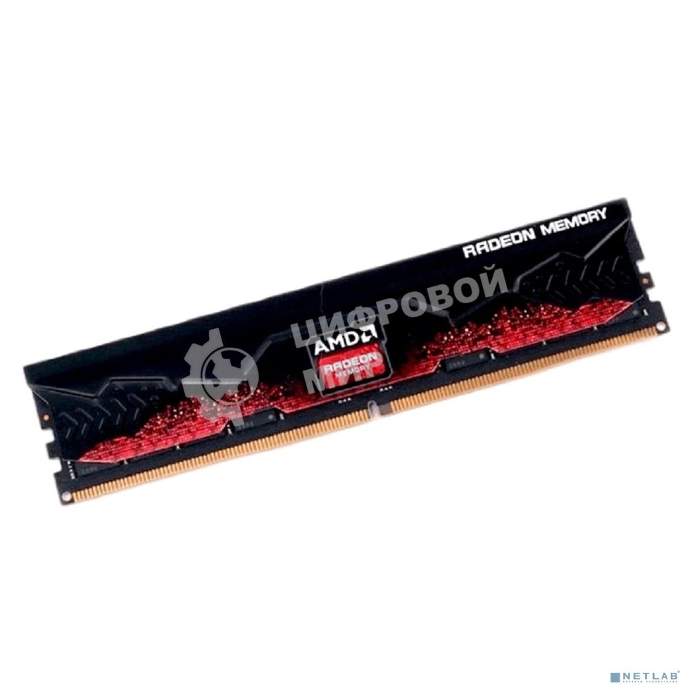 Оперативная память AMD Radeon R5, DDR5, 32Gb (1x32Gb), 5600MHz, CL40, DIMM, с радиатором, черный/красный