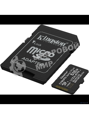 Флеш карта microSDXC 512Gb Kingston SDCS3/512Gb Canvas Select Plus + adapter